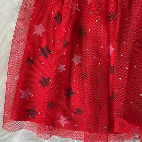 Boutique Red White & Blue Stars with Tulle Skirt 4th of July Holiday Size S or 6 - Picture 2 of 5